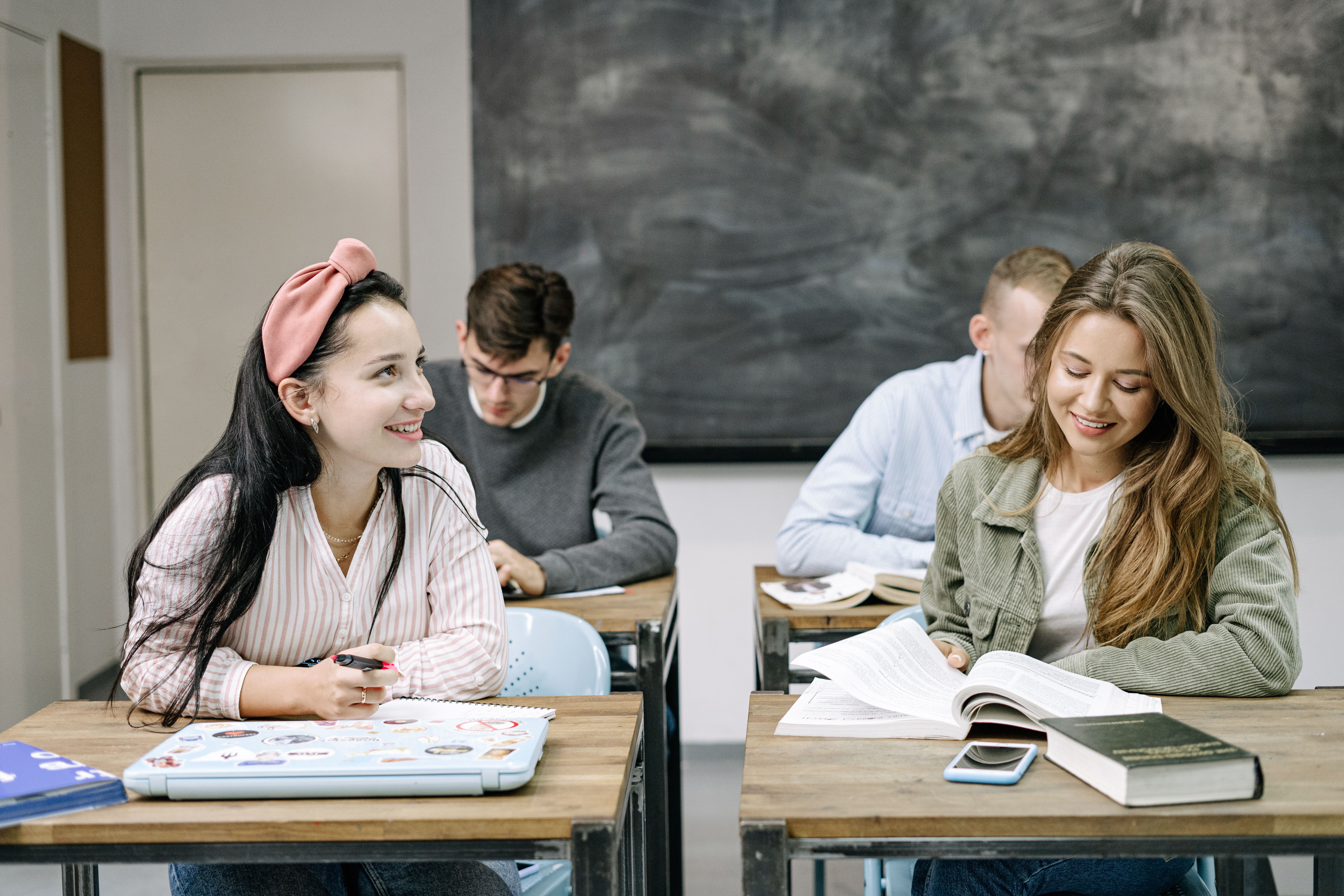 Students in a classroom